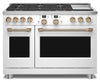 Cafe 8.25 Cu. Ft. Smart Dual Fuel Range with True European Convection and Self Clean Racks - Matte white - C2Y486P4TW2