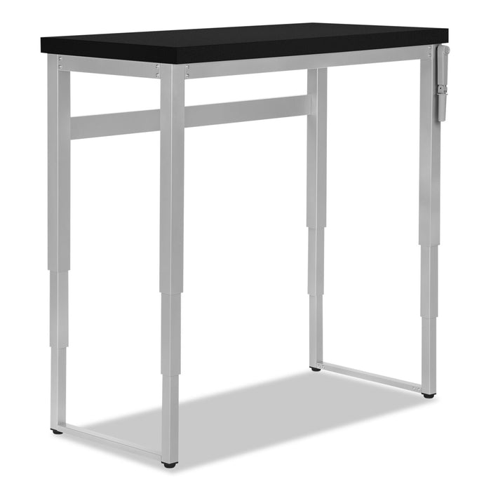 Kai 47.25\" Adjustable Height Office Desk - Black/Silver