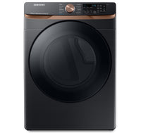 Samsung 7.5 Cu. Ft. Electric Dryer with Steam - Black Stainless Steel - Stackable - DVE50BG8300VAC 