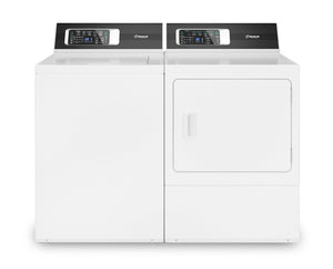 Huebsch 3.2 Cu. Ft. Top-Load Washer and 7 Cu. Ft. Electric Dryer - White