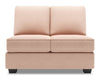 Sofa Lab Roll Armless Loveseat - Pax Rose