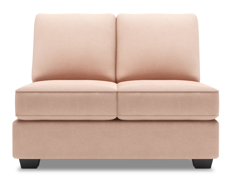 Sofa Lab Roll Armless Loveseat - Pax Rose