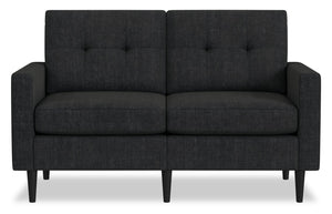 BLOK Modular Tuxedo Arm Loveseat – Charcoal 