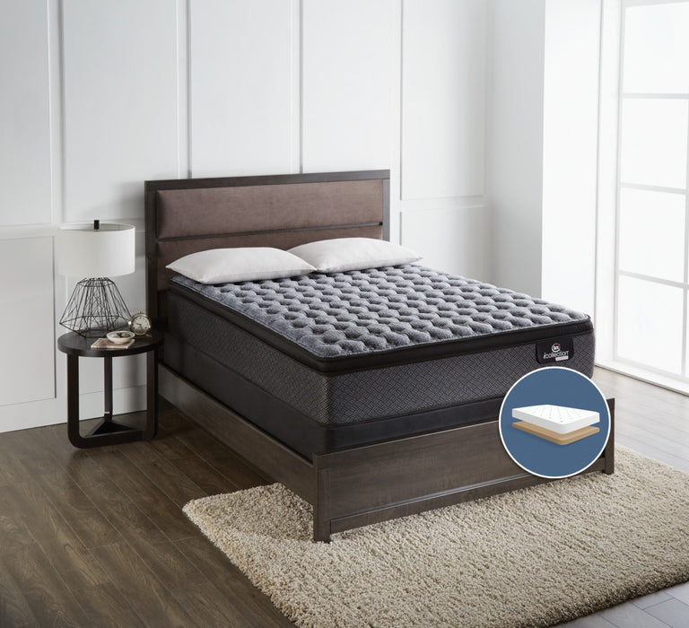 Serta® iCollection® Senna Firm Euro-Top Low-Profile Queen Mattress Set