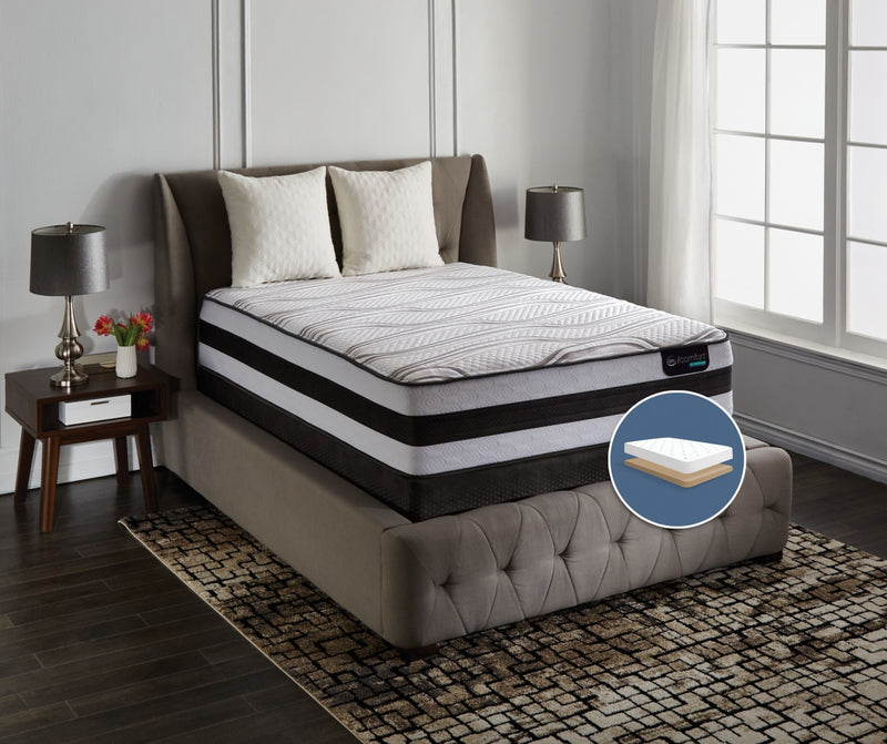 Serta iComfort® Hybrid Valentine Firm Low-Profile Queen Mattress Set