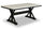 Verona Dining Table with Culture Marbled Top, Trestle Base, 70