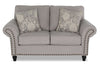 Wynn Chenille Loveseat - Grey