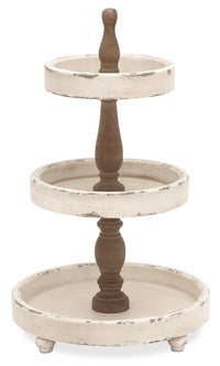 Wood Three Tier Tray – 15
