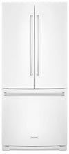 KitchenAid 30\" 20 Cu. Ft. French-Door Refrigerator - White - KRFF300EWH